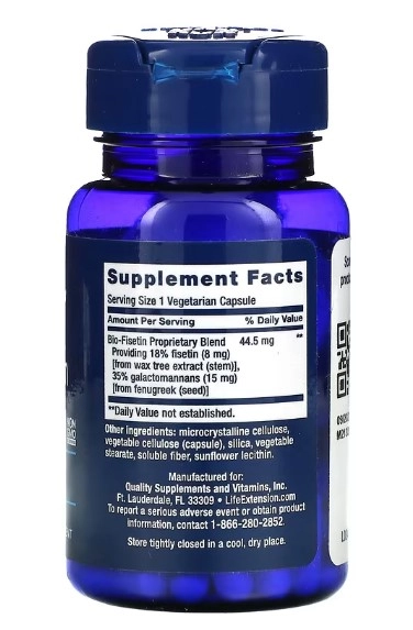 Bio-Fisetina, 30 Cápsulas, Life Extension