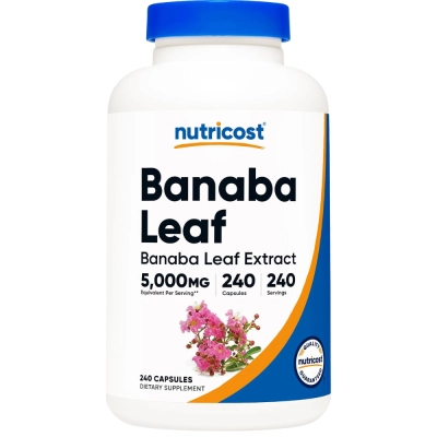 Banaba Leaf Extract, 5,000mg, 240 Cápsulas, Nutricost 