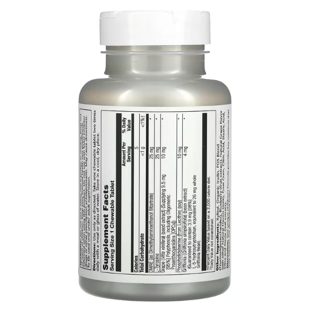 Focus Kids, 60 comprimidos mastigaveis, sabor de uva, Solaray