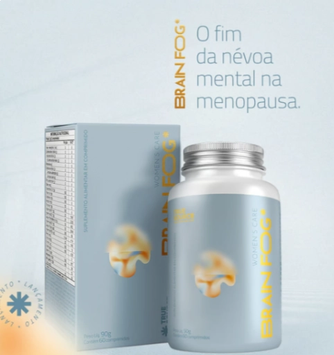 Womens Care Brain Fog, Auxilio cognitivos na  Menopausa, 60 Comprimidos, True Source