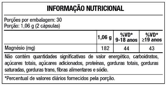 Dimag Di-magnésio Malato 400mg, 60 Cápsulas, Maxinutri