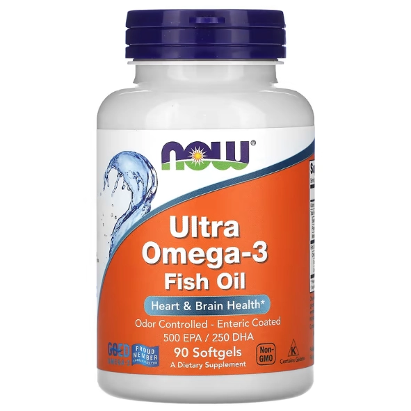 Ultra Ômega 3, 500 EPA 250 DHA, 90 Cápsulas, Now