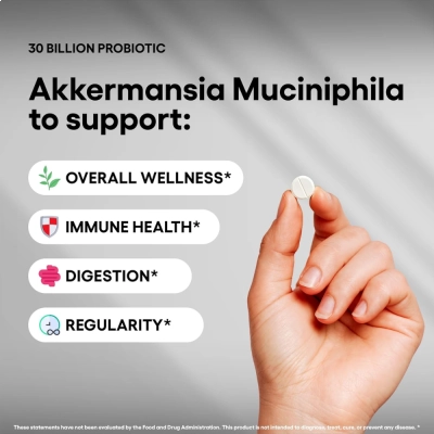 Akkermansia Muciniphila, 3 Billion CFU, 240 Comprimidos - Nfsupplements