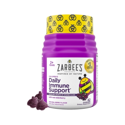 Daily Immune Support, Childrens, Natural Berry Flavor, 42 Gummies, Zarbee's Daily Immune Support, Childrens, Natural Berry Flavor, 42 Gummies, Zarbee's