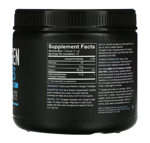 Peptídeos de Colágeno tipo I e III, sem sabor,  110g Sports Research