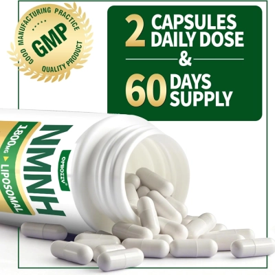 NMNH, 1800mg, 120 Cápsulas Veganas, Qmiozzy