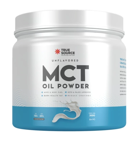 True MCT Oil Powder, Sem Sabor, 300g, True Source
