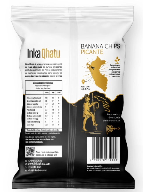 Chips de Banana Picante, 75g, Inka Qhatu