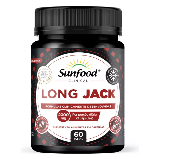 LongJack, 2000mg, 60 Cápsulas, Sunfood