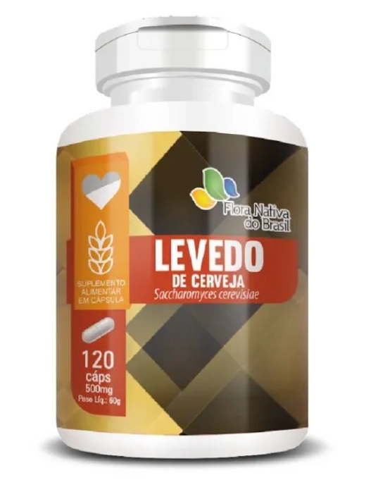 Levedo de Cerveja, 500mg, 120 cápsulas, Flora Nativa