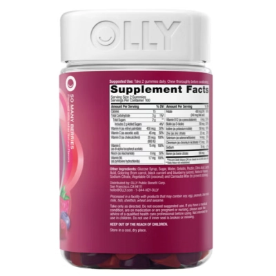 Multivitamínico para Mulheres, 200 Gomas Frutas Vermelhas, OLLY 