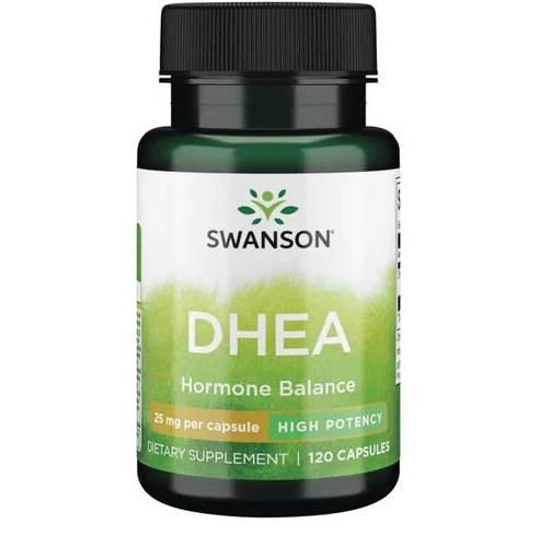 DHEA 25mg, 120 Cápsulas, Swanson