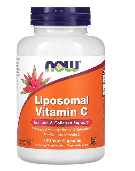 Vitamina C Lipossomal, 1000mg, 120 Cápsulas, Now