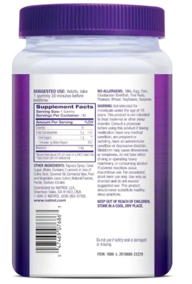 Melatonina 5mg, 140 Gomas Sabor Morango, Natrol