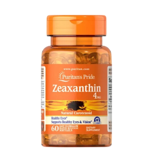 Zeaxanthin 4mg, 60 Cápsulas, Puritans Pride