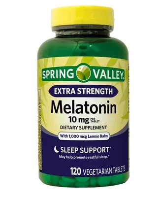 Melatonina 10Mg, 120 Comprimidos, Spring Valley