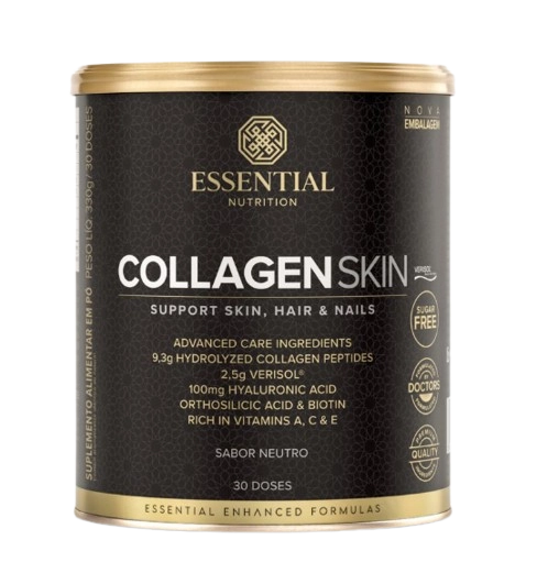 Colágeno, Collagen Skin, 330g Sabores, Essential Nutrition