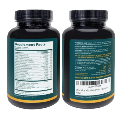 GLP-1 Companion Multivitamin, 60 Cápsulas, Etta Vita