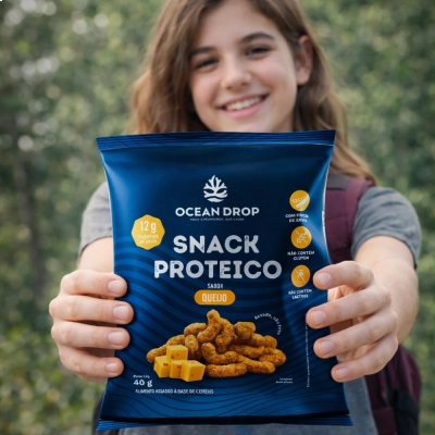 Snack Proteico, 40g, 3 Unidades, Ocean Drop