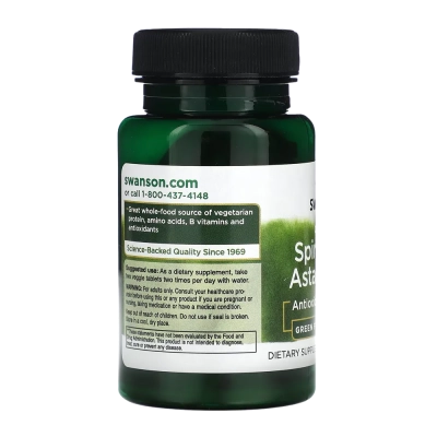 Spirulina e Astaxantina, 120 Cápsulas, Swanson