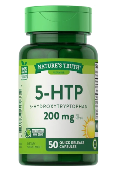 5-HTP hidroxitriptofano, 200mg, 50 cápsulas, Nature's Truth