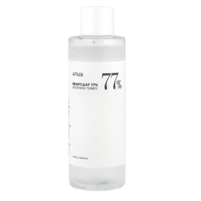 Tônico Calmante Heartleaf 77%, Hidratação e Controle da Oleosidade, 250ml, Anua