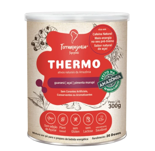 Thermo, Mistura em pó com efeito Termogênico, 300g, Terramazonia