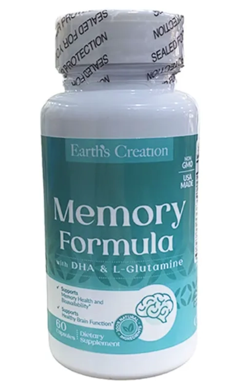 Memory Formula IQ, 60 cápsulas, Earth's Creation