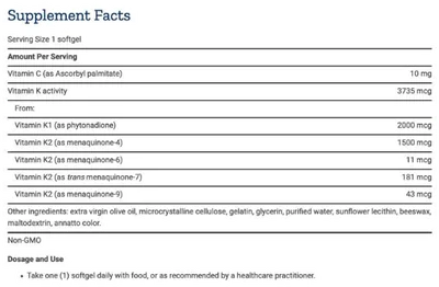 Super K Elite, 30 Softgels, Life Extension