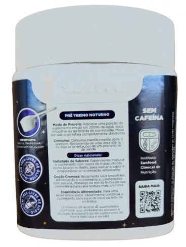 Energymax Noite, 240g Solúvel, Sunfood