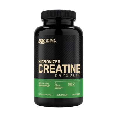 Creatina Micronizada, Força e Recuperação, 90 Cápsulas de 3g, Optimum Nutrition