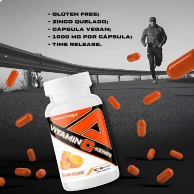 Vitamina C + Zinco 60 Cápsulas - Adaptogen