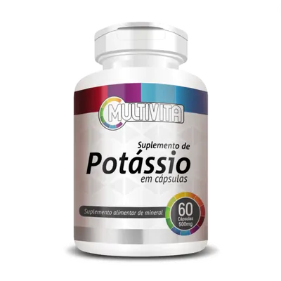 Potássio, 100mg, 60 Cápsulas, Multivita