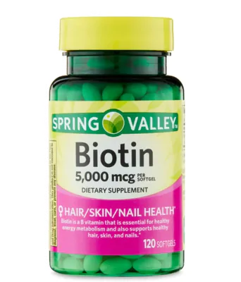 Biotina 5000mcg, 120 Capsulas, Spring Valley