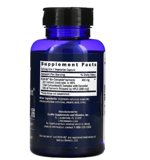 Super Bio-Curcumina, 60 Cápsulas, Life Extension