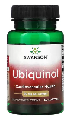 Ubiquinol, 50 mg, 60 Cápsulas Softgel, Swanson
