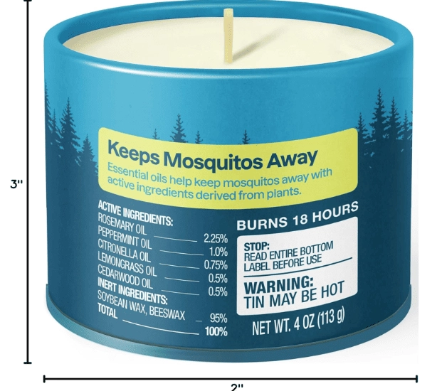 Vela Repelente de Mosquitos, 2 Unidades, Cliganic 