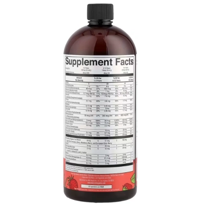 Multivitamínico Líquido Matinal Essentials+, 887ml Sabor Morango, Mary Ruth's