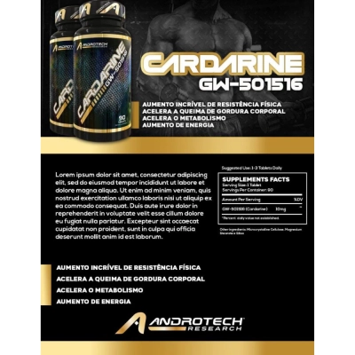 Cardarine GW501516 (Endurobol), 10mg, 90 Tablets, Androtech Research