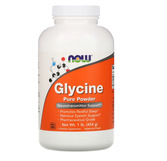 Glicina, Pó Puro, 454g, Now