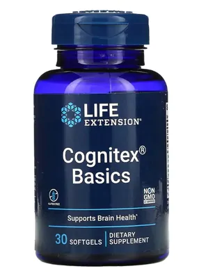 Cognitex Alpha GPC, 30 Cápsulas Softgel, Life Extension