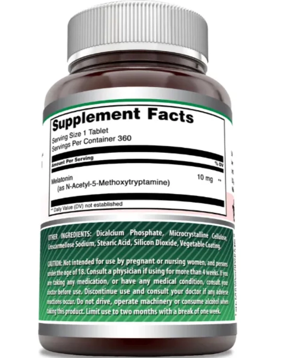 Melatonina 10mg,  360 Comprimidos, Amazing Formulas