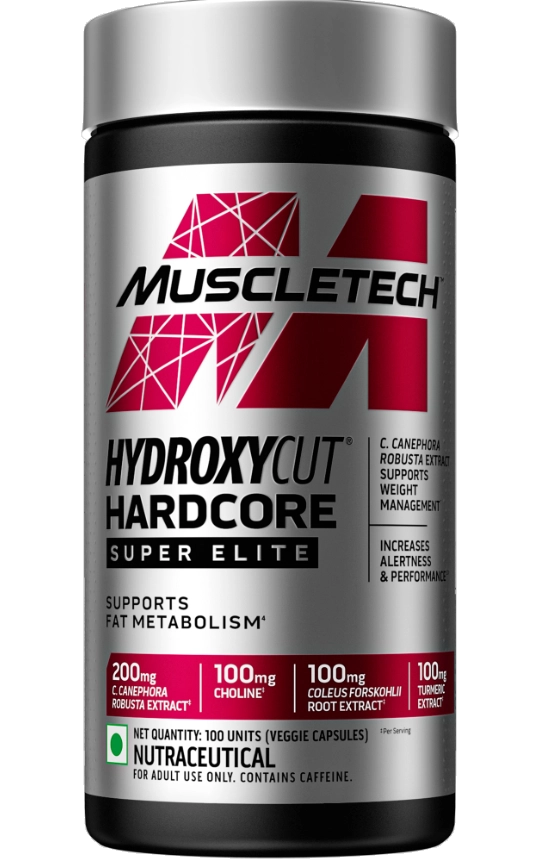 Termogênico Hydroxycut Hardcore super elite, 120 cápsulas, Muscletech