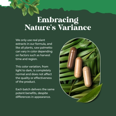 Saw Palmetto, 500mg Complex Per Serving, 30 Cápsulas - Natures Craft