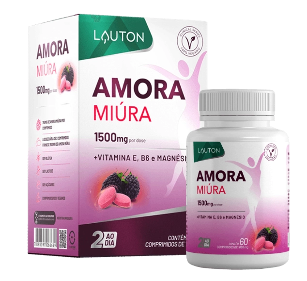 Amora Miúra 1500mg, 60 comprimidos, Lauton Nutrition