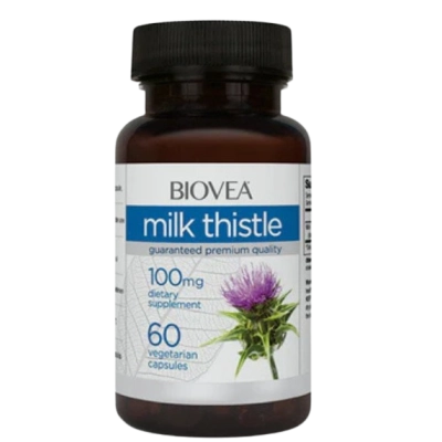 Milk Thistle 100mg, 60 Cápsulas, Biovea