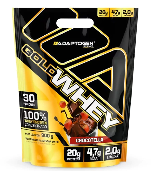 Gold Whey, 900g Sabor Chocotella, Adaptogen
