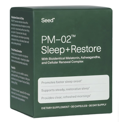 PM-02 Sleep+Restore (Sono + Restauração), 30 Cápsulas, Seed