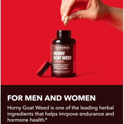 Horny Goat Weed, com Tongkat Ali, Muira Puama e Saw Palmetto, 60 Cápsulas, Havasu Nutrition