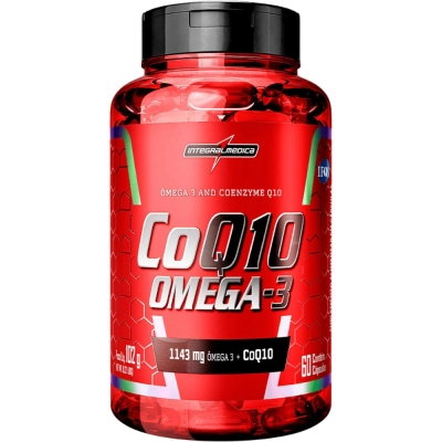 Coenzima CoQ10 com Ômega 3, 1143mg, 60 Cápsulas, Integralmedica